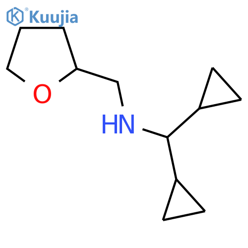 (dicyclopropylmethyl)(oxolan-2-yl)methylamine structure