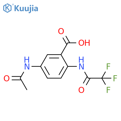 5-acetamido-2-(trifluoroacetamido)benzoic acid structure