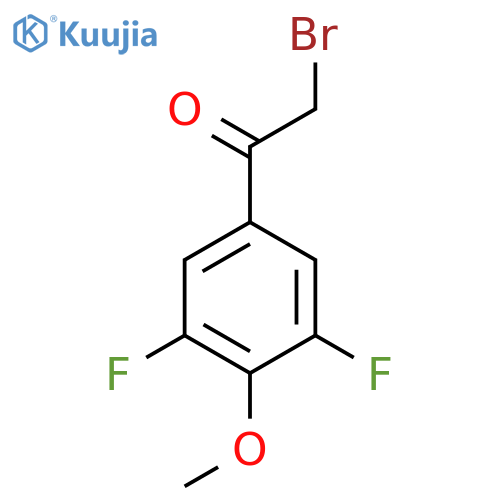 3,5-Difluoro-4-methoxyphenacyl bromide structure