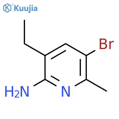 5-Bromo-3-ethyl-6-methylpyridin-2-amine structure