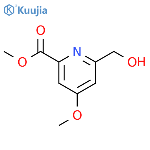 methyl 6-(hydroxymethyl)-4-methoxypyridine-2-carboxylate structure