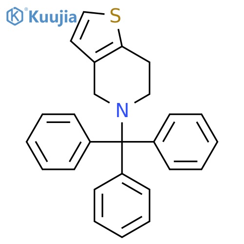 4,5,6,7-Tetrahydro-5-(triphenylmethyl)thieno3,2-cpyridine structure