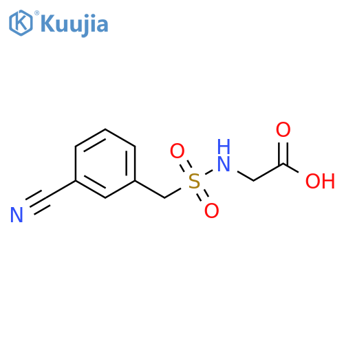 2-(3-Cyanophenyl)methanesulfonamidoacetic Acid structure