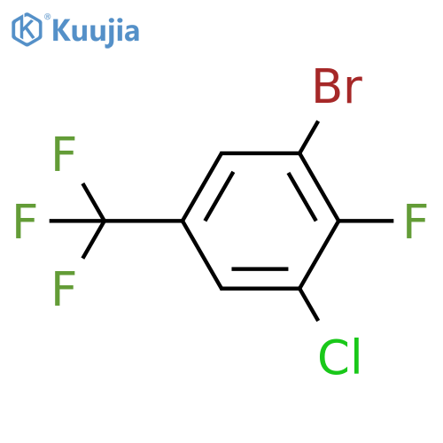 Benzene, 1-bromo-3-chloro-2-fluoro-5-(trifluoromethyl)- structure
