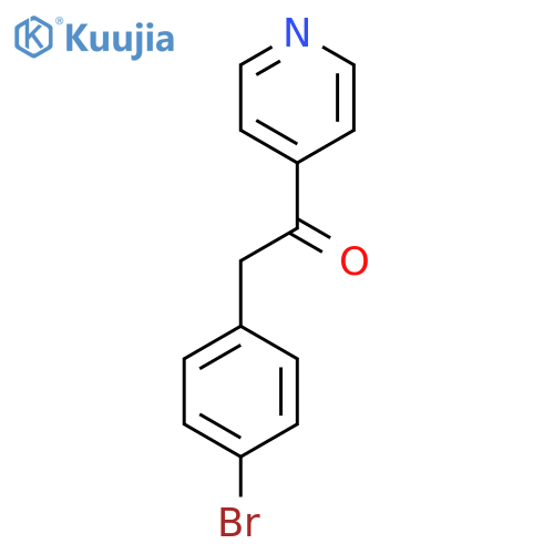 2-(4-Bromophenyl)-1-(4-pyridinyl)-ethanone structure
