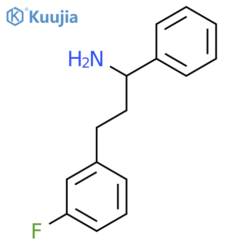 3-(3-Fluorophenyl)-1-phenylpropan-1-amine structure