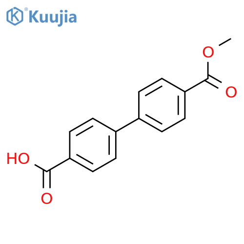 4-(4-Methoxycarbonylphenyl)benzoic acid structure