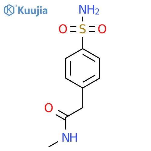 N-methyl-2-(4-sulfamoylphenyl)acetamide structure