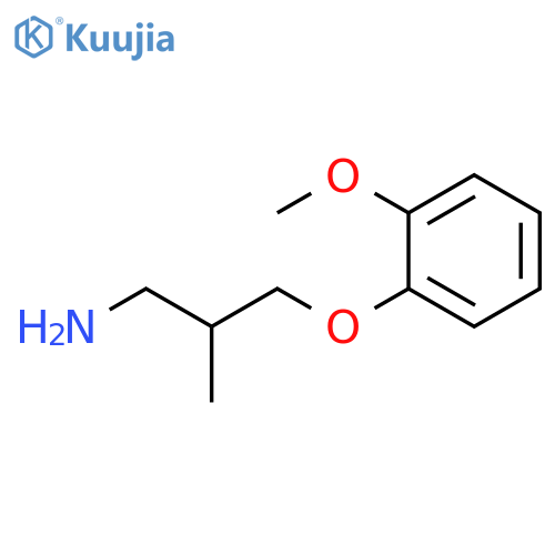 1-(3-amino-2-methylpropoxy)-2-methoxybenzene structure