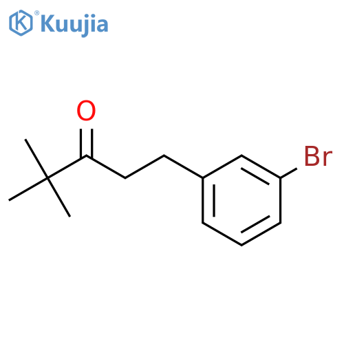 1-(3-bromophenyl)-4,4-dimethylpentan-3-one structure