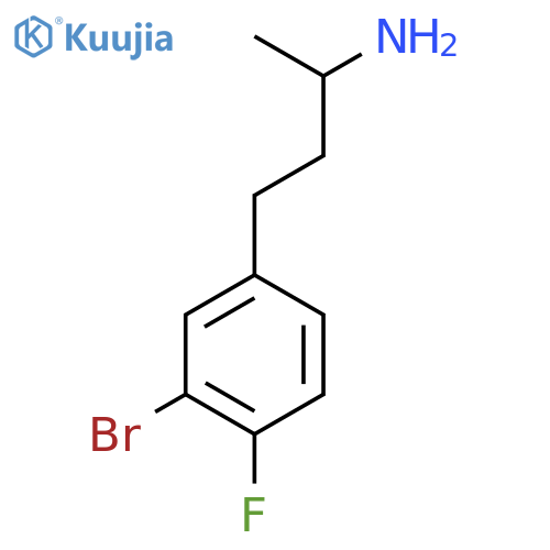 4-(3-bromo-4-fluorophenyl)butan-2-amine structure