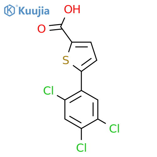 5-(2,4,5-Trichlorophenyl)thiophene-2-carboxylic acid structure