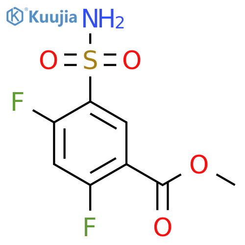 methyl 2,4-difluoro-5-sulfamoylbenzoate structure