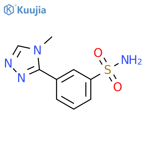 3-(4-methyl-4H-1,2,4-triazol-3-yl)benzene-1-sulfonamide structure