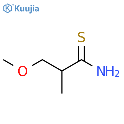 3-methoxy-2-methylpropanethioamide structure