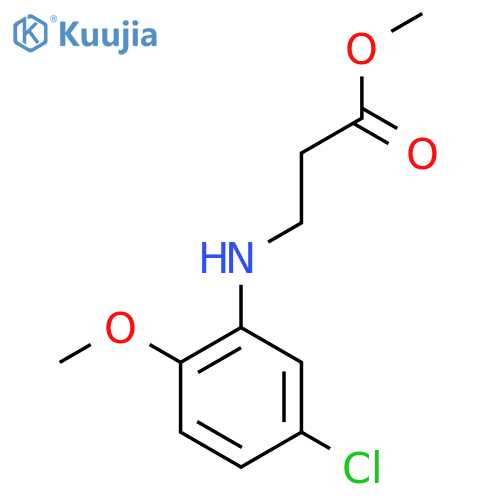 methyl 3-(5-chloro-2-methoxyphenyl)aminopropanoate structure