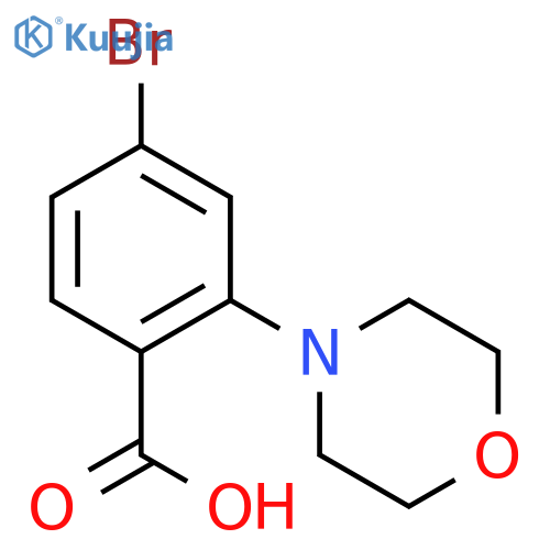 4-Bromo-2-morpholinobenzoic acid structure