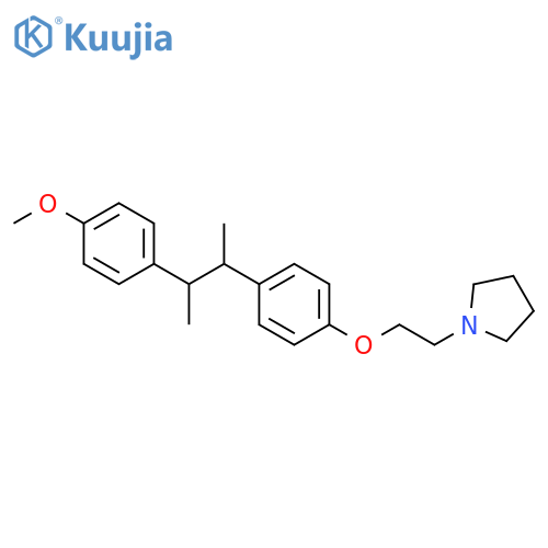 Pyrrolidine, 1-[2-[4-[2-(4-methoxyphenyl)-1-methylpropyl]phenoxy]ethyl]- structure
