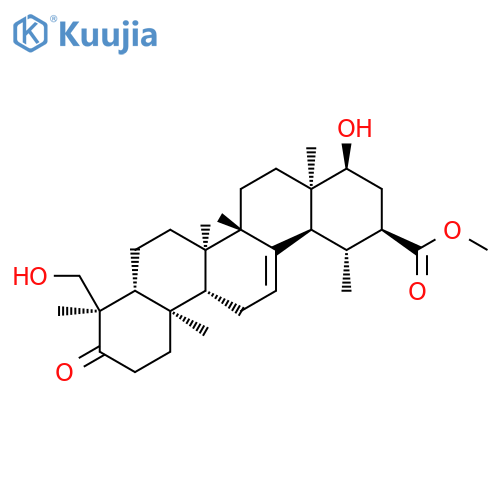 Urs-12-en-30-oic acid,22,23-dihydroxy-3-oxo-, methyl ester, (4a,22a)- structure