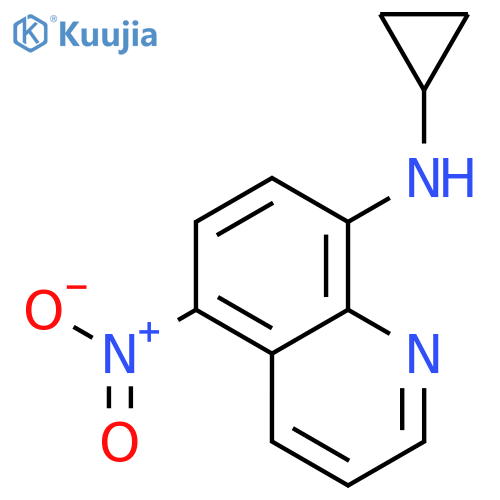 8-Cyclopropylamino-5-nitroquinoline structure