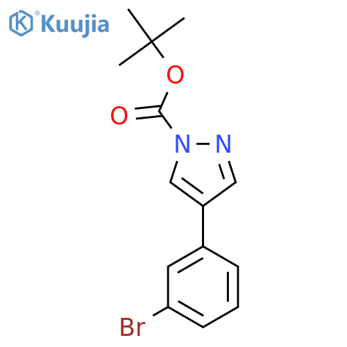 1,1-Dimethylethyl 4-(3-Bromophenyl)-1H-pyrazole-1-carboxylate structure