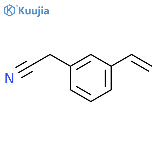 Benzeneacetonitrile,3(or 4)-ethenyl- (9CI) structure