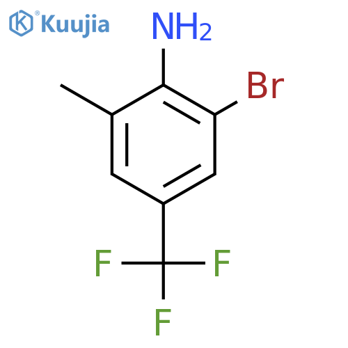 2-Bromo-6-methyl-4-(trifluoromethyl)aniline structure