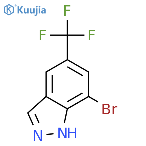 7-Bromo-5-(trifluoromethyl)-1H-indazole structure