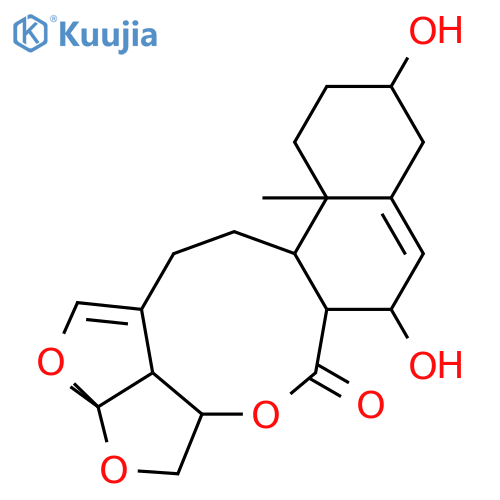 6H-2,3,5-Trioxapentaleno[1',6':5,6,7]cyclonona[1,2-a]naphthalen-6-one,2a,4,4a,6a,7,9,10,11,12,12a,12b,13,14,14b-tetradecahydro-7,10-dihydroxy-2a,12a-dimethyl-,(2aR,4aS,6aS,7S,10S,12aR,12bS,14bR)- structure