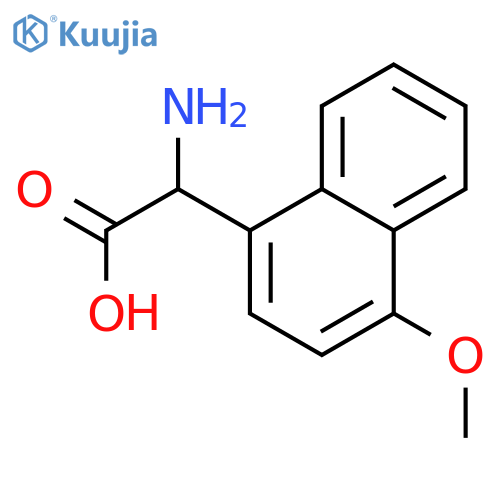 Amino-(4-methoxy-naphthalen-1-yl)-acetic acid structure