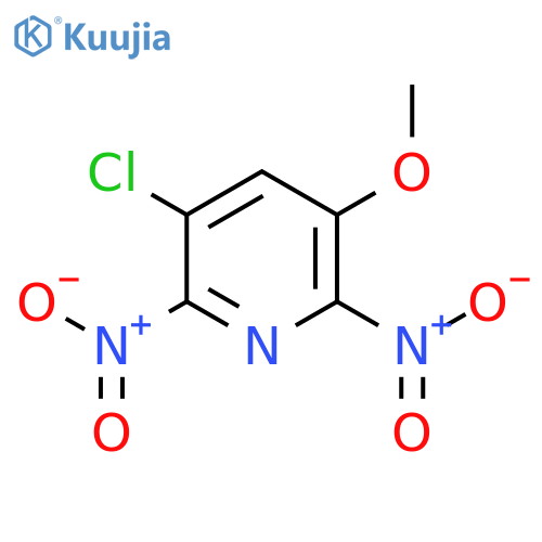 Pyridine, 3-chloro-5-methoxy-2,6-dinitro- structure