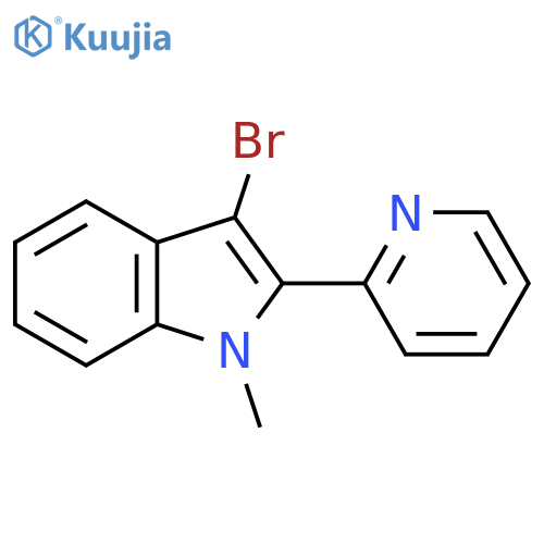 3-Bromo-1-methyl-2-pyridin-2-yl-1H-indole structure
