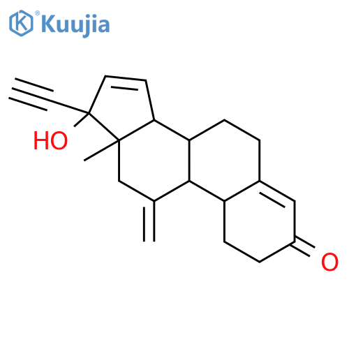 19-Norpregna-4,15-dien-20-yn-3-one,17-hydroxy-11-methylene-, (17a)- structure