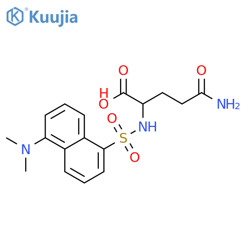 L-Glutamine,N2-[[5-(dimethylamino)-1-naphthalenyl]sulfonyl]- structure