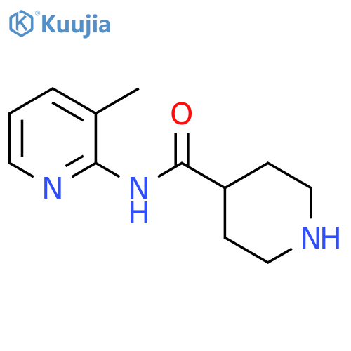 N-(3-methylpyridin-2-yl)piperidine-4-carboxamide structure