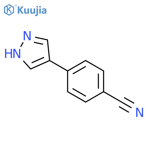 4-(1h-pyrazol-4-yl)benzonitrile structure