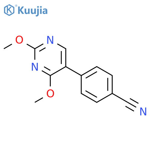 4-(2,4-Dimethoxypyrimidin-5-yl)benzonitrile structure