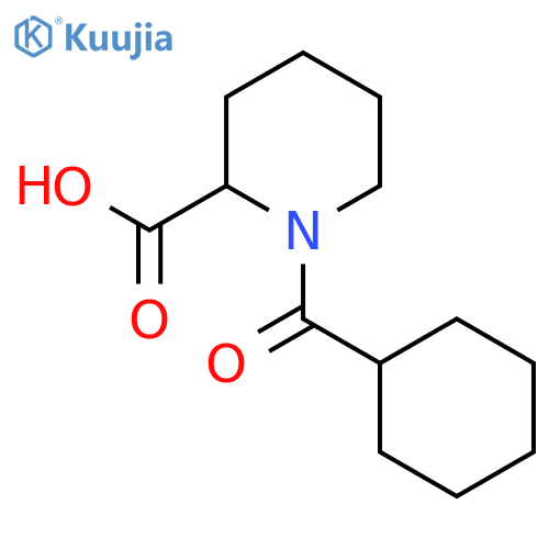 1-(Cyclohexylcarbonyl)piperidine-2-carboxylic acid structure