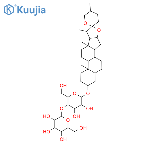β-D-Galactopyranoside, (3β,5α,25R)-spirostan-3-yl 4-O-β-D-glucopyranosyl- structure