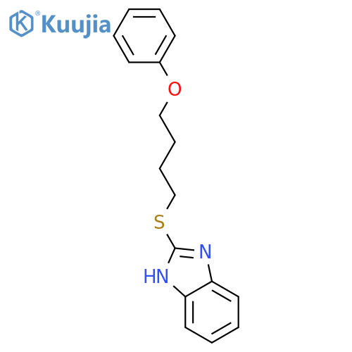 2-[(4-phenoxybutyl)sulfanyl]-1H-1,3-benzodiazole structure