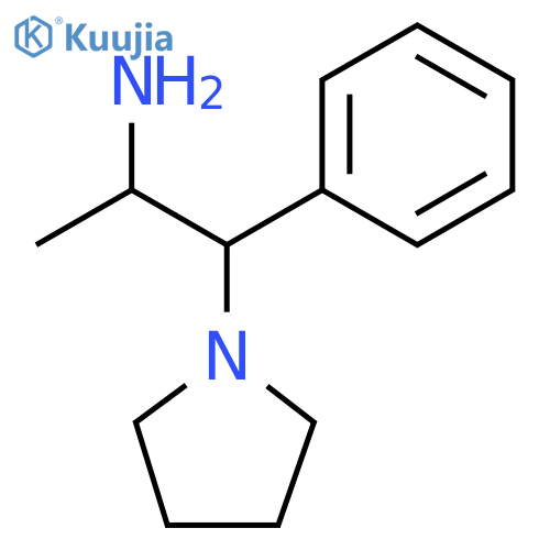 1-phenyl-1-(pyrrolidin-1-yl)propan-2-amine structure