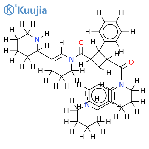 1,2,3,4,5,6,1',4',5',6',1'',2'',3'',4'',5'',6'',1''',4''',5''',6'''-eicosahydro-1',1'''-(2,4-diphenyl-cyclobutane-1,3-dicarbonyl)-bis-[2,3']bipyridinyl structure