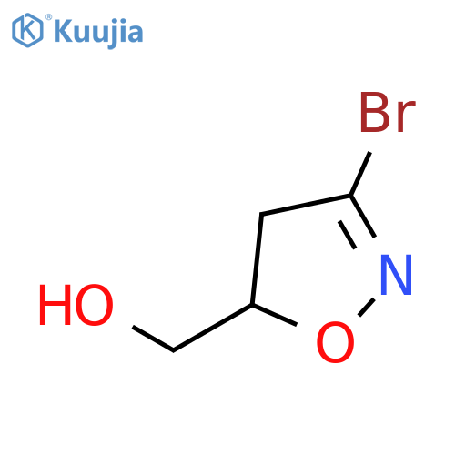 5-Isoxazolemethanol,3-bromo-4,5-dihydro- structure