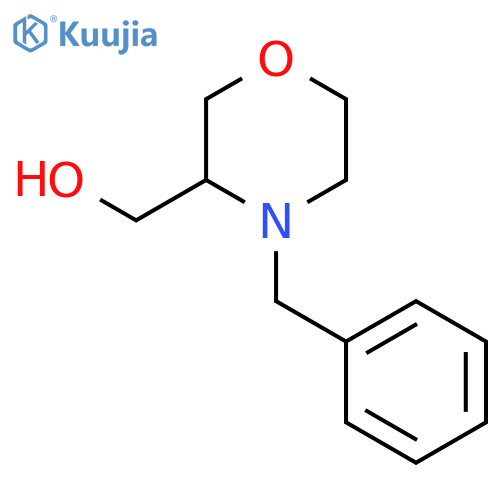 (4-Benzylmorpholin-3-yl)methanol structure