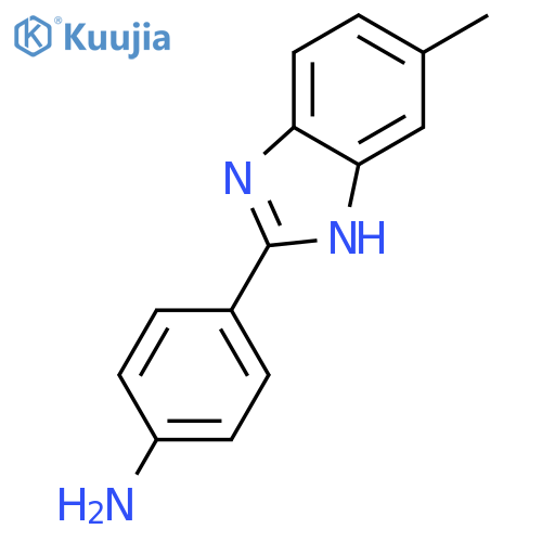 4-(5-methyl-1H-1,3-benzodiazol-2-yl)aniline structure