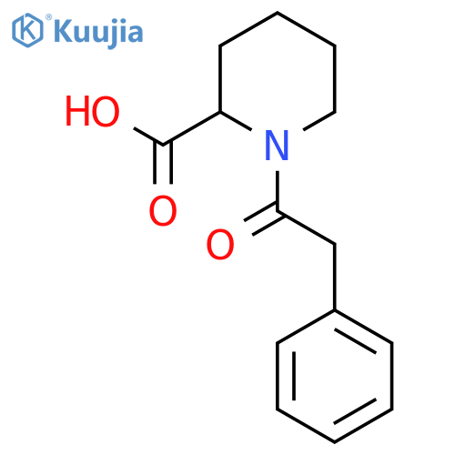 1-(2-Phenylacetyl)-2-piperidinecarboxylic acid structure