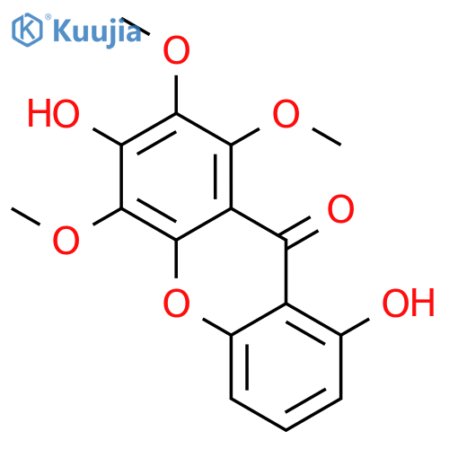 9H-Xanthen-9-one,3,8-dihydroxy-1,2,4-trimethoxy- structure