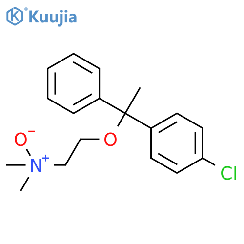 2-1-(4-chlorophenyl)-1-phenylethoxy-N,N-dimethylethanamine oxide structure