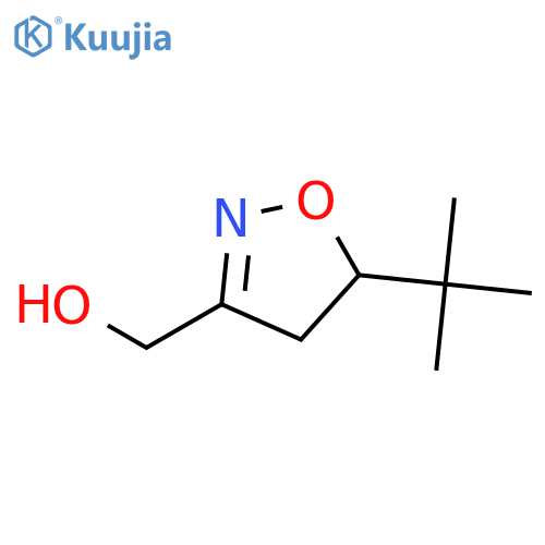 (5-tert-butyl-4,5-dihydro-1,2-oxazol-3-yl)methanol structure