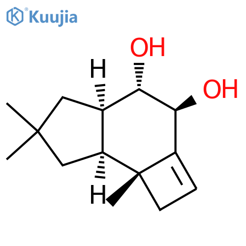 1H-Cyclobut[e]indene-3,4-diol,3,4,4a,5,6,7,7a,7b-octahydro-6,6,7b-trimethyl-, (3S,4S,4aR,7aS,7bR)- structure